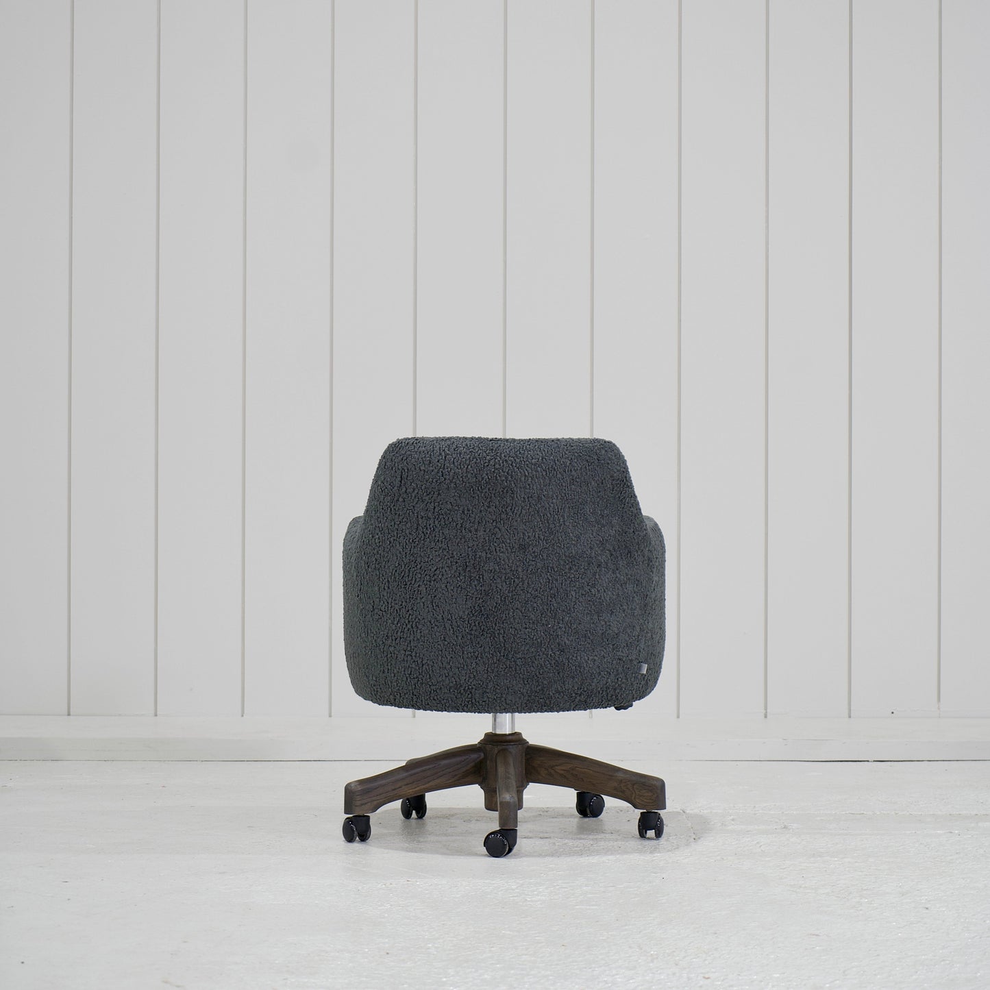 James - Chaise de bureau avec base en chêne