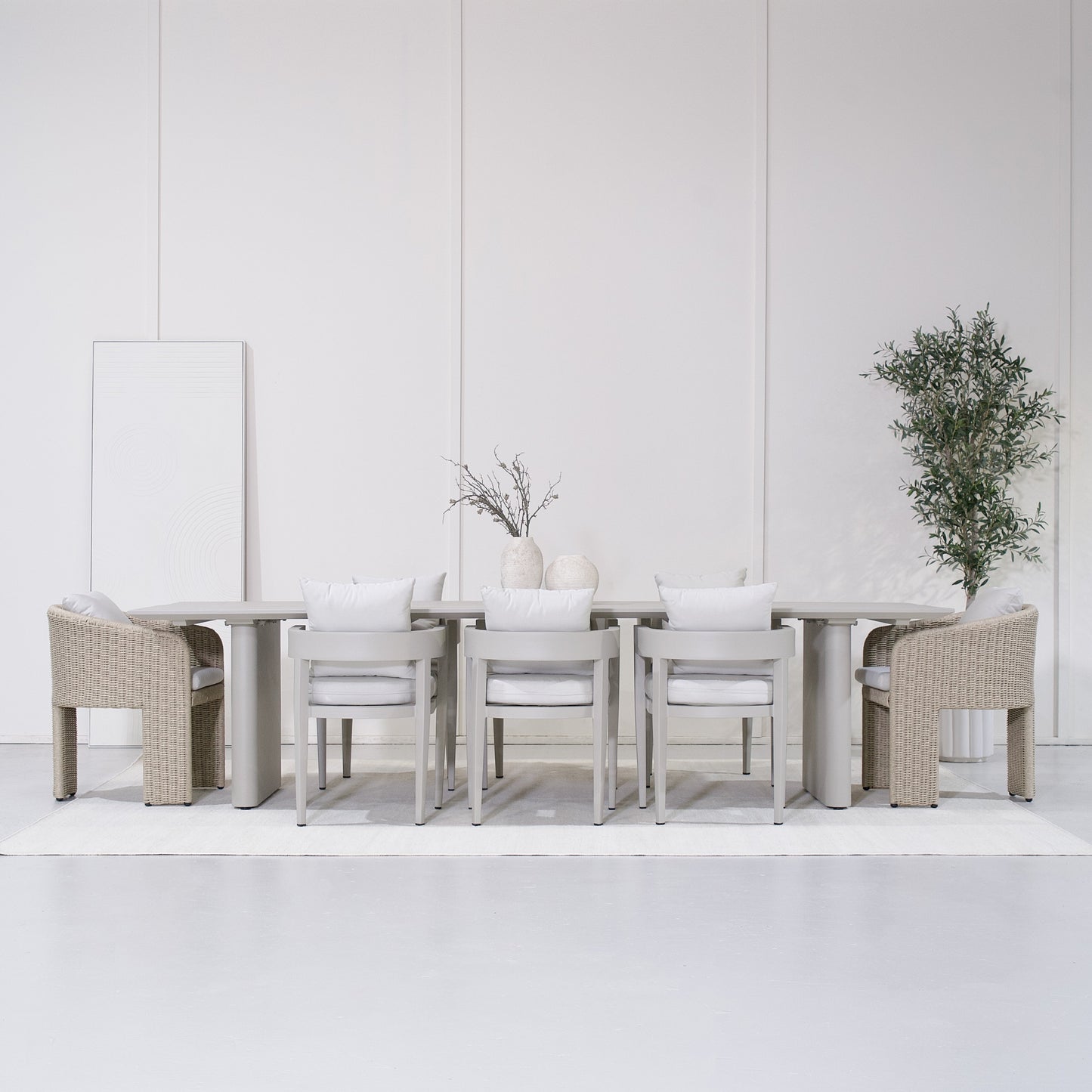Chaise de salle à manger d'extérieur Aidan