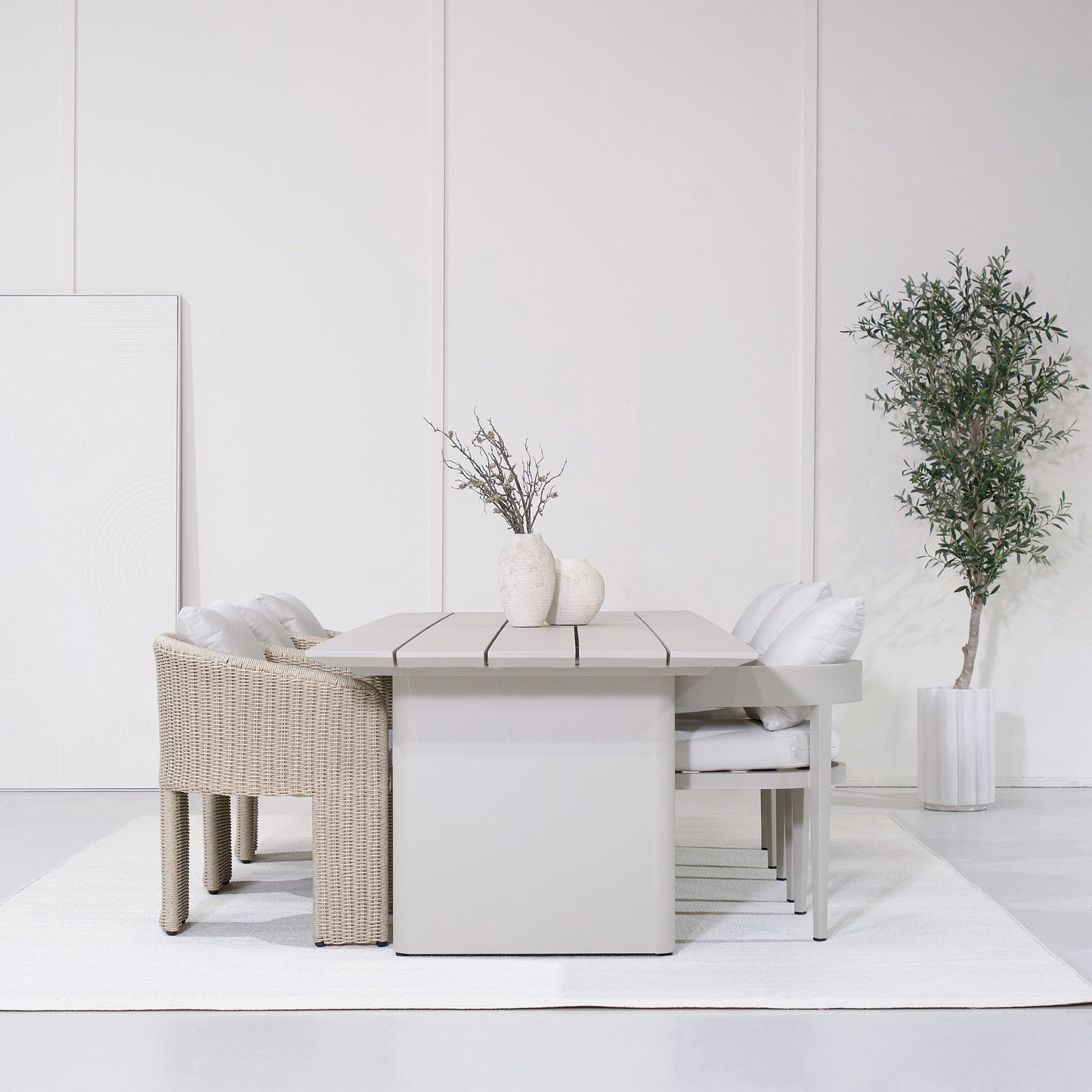 Chaise de salle à manger d'extérieur Aidan