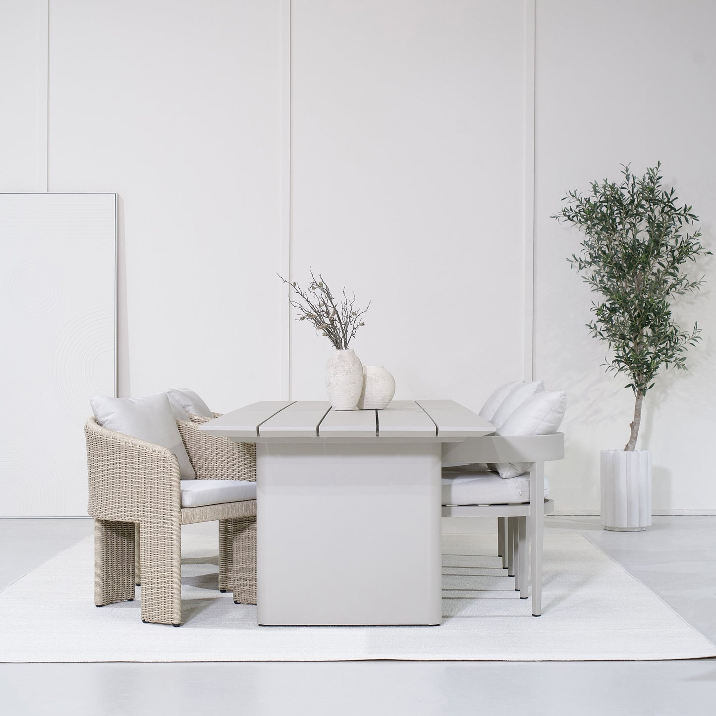Chaise de salle à manger d'extérieur Aidan