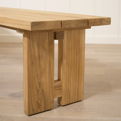 Banc d'extérieur divisé