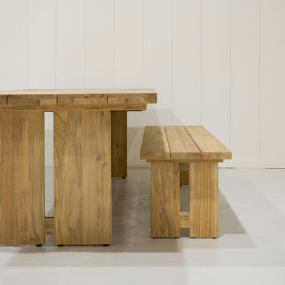 Table à manger d'extérieur divisée