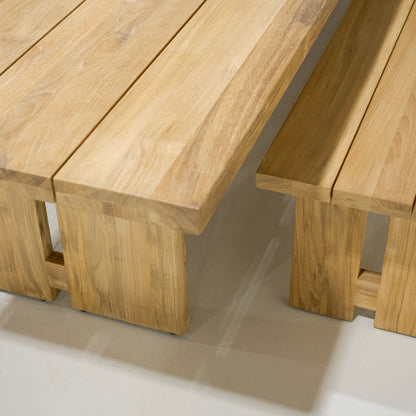 Table à manger d'extérieur divisée