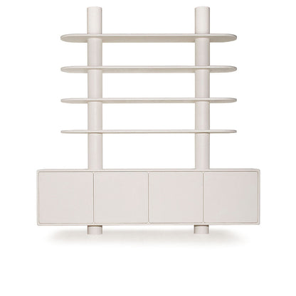 Porter avec console à étagères