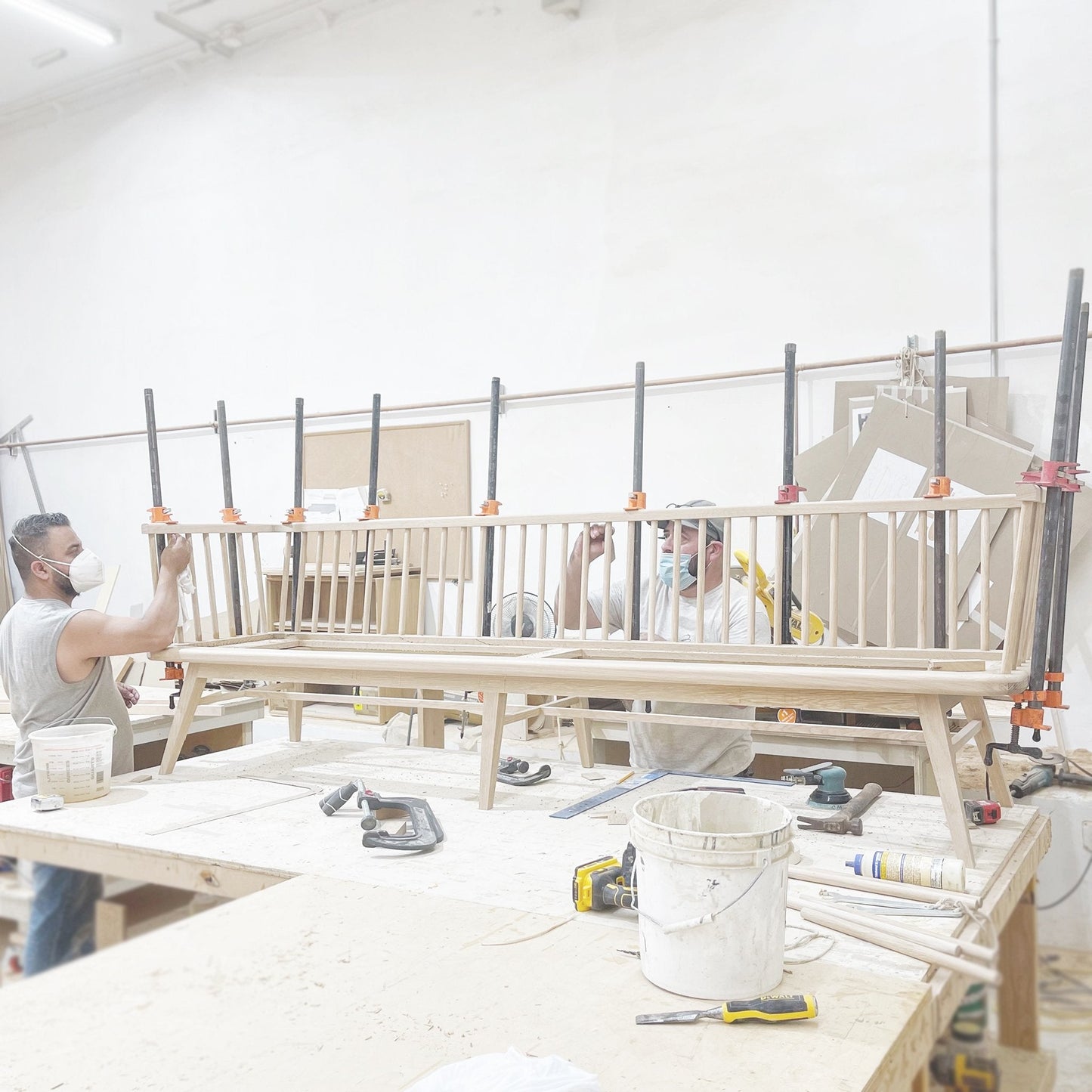 Banc en palissandre