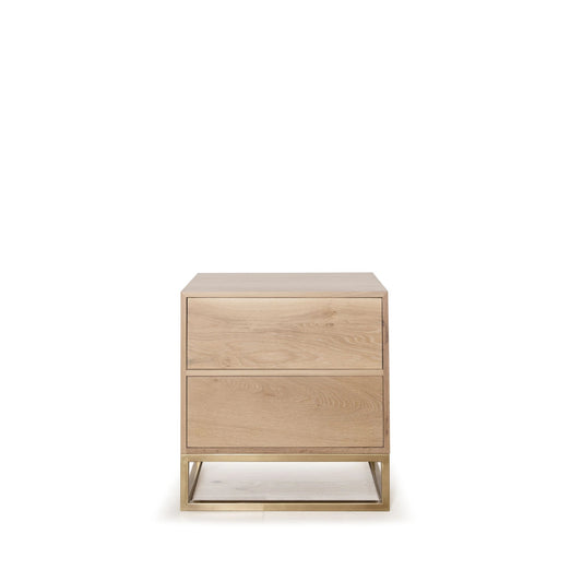 Structure - Table de chevet avec base en laiton