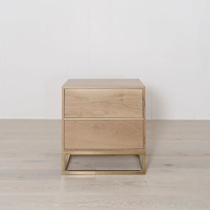 Structure - Table de chevet avec base en laiton