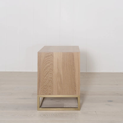 Structure - Table de chevet avec base en laiton